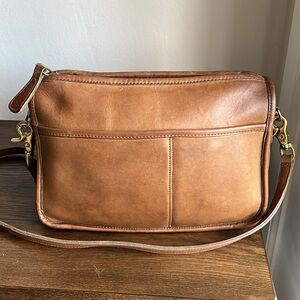 Vintage Coach NYC Companion Bag in Putty